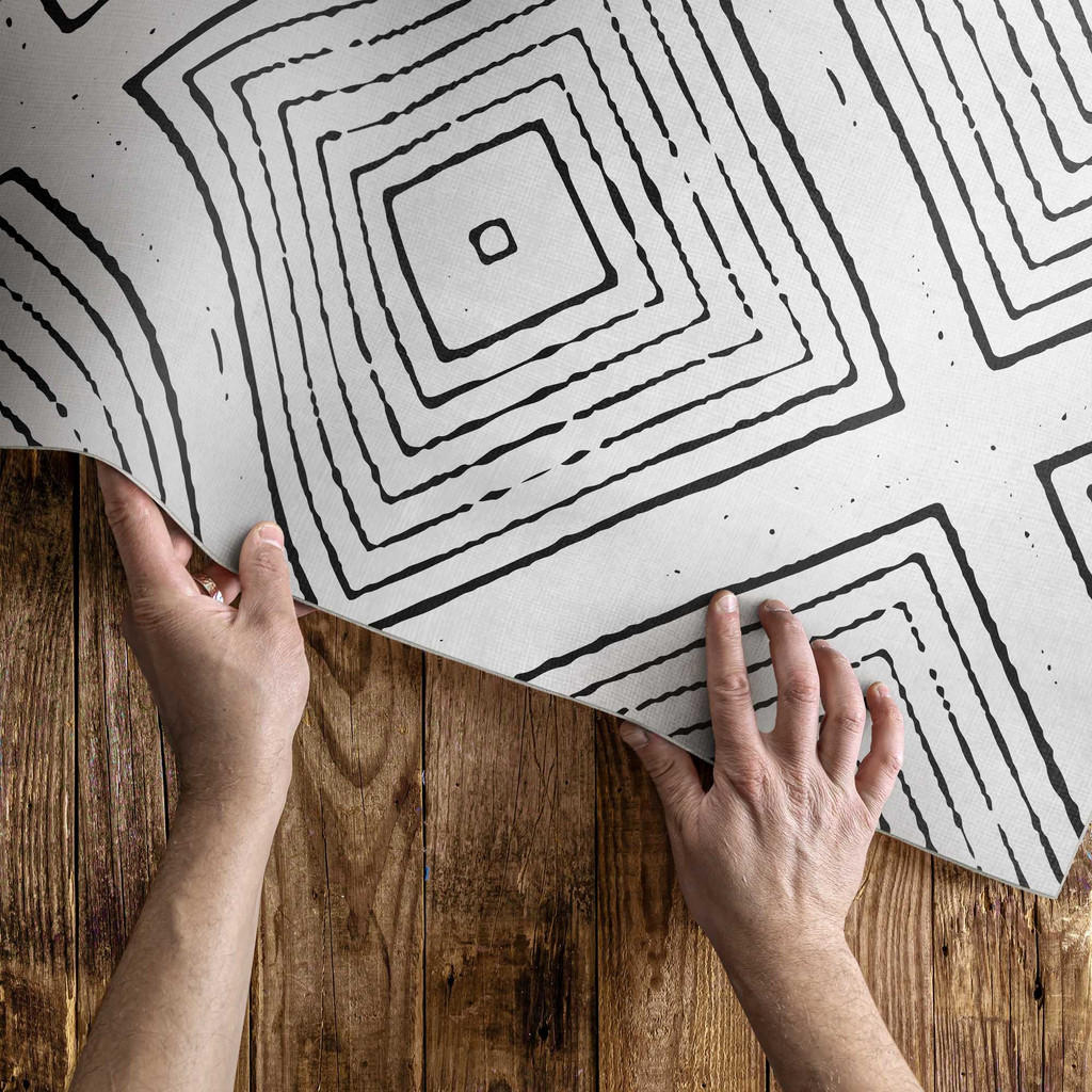 Thumbnail - Wallfluent Teppich, Weiß, Kunststoff, 120x80 cm, Teppiche & Böden, Teppiche, Moderne Teppiche