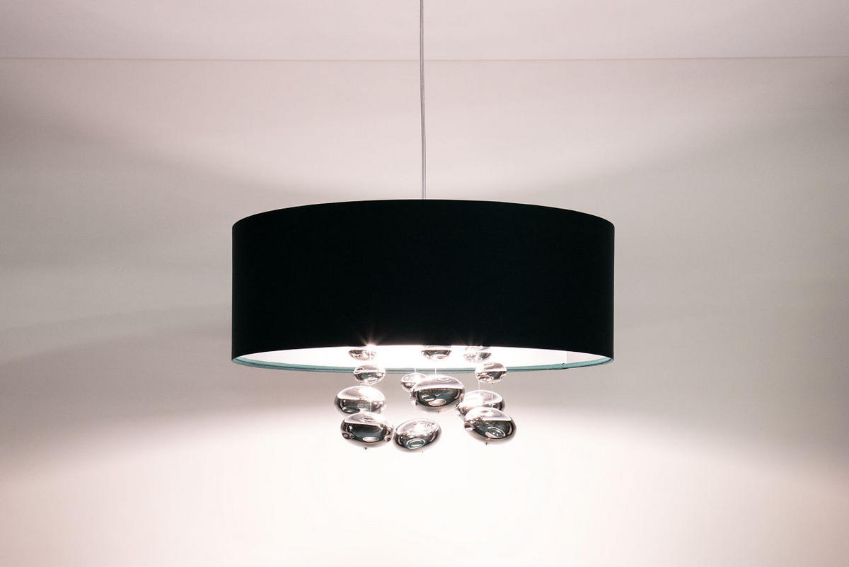 HÄNGELEUCHTE Grün 40/96 cm - Silberfarben/Grün, Kunststoff (40/1/96cm) - ONZENO