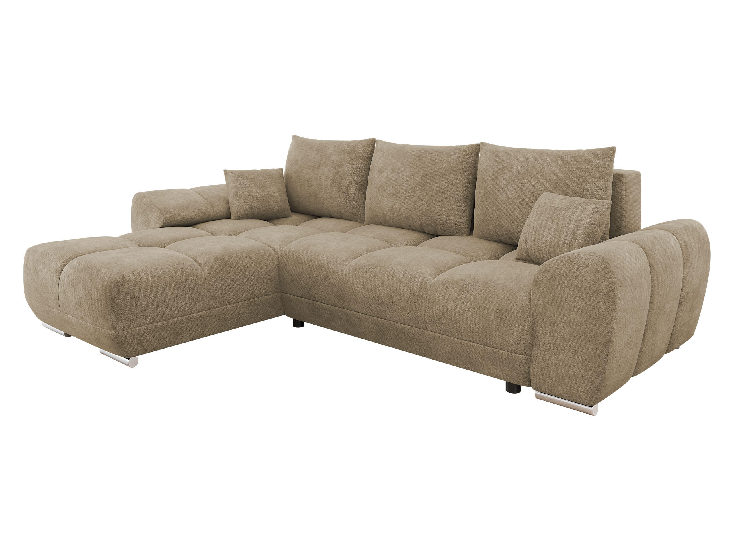 Mirjan24 Ecksofa Beige 291x183 cm