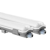 LED DECKENLEUCHTE Grau Wannenleuchte 2er Set - Grau, Kunststoff (127.5/6.8/5.8cm)