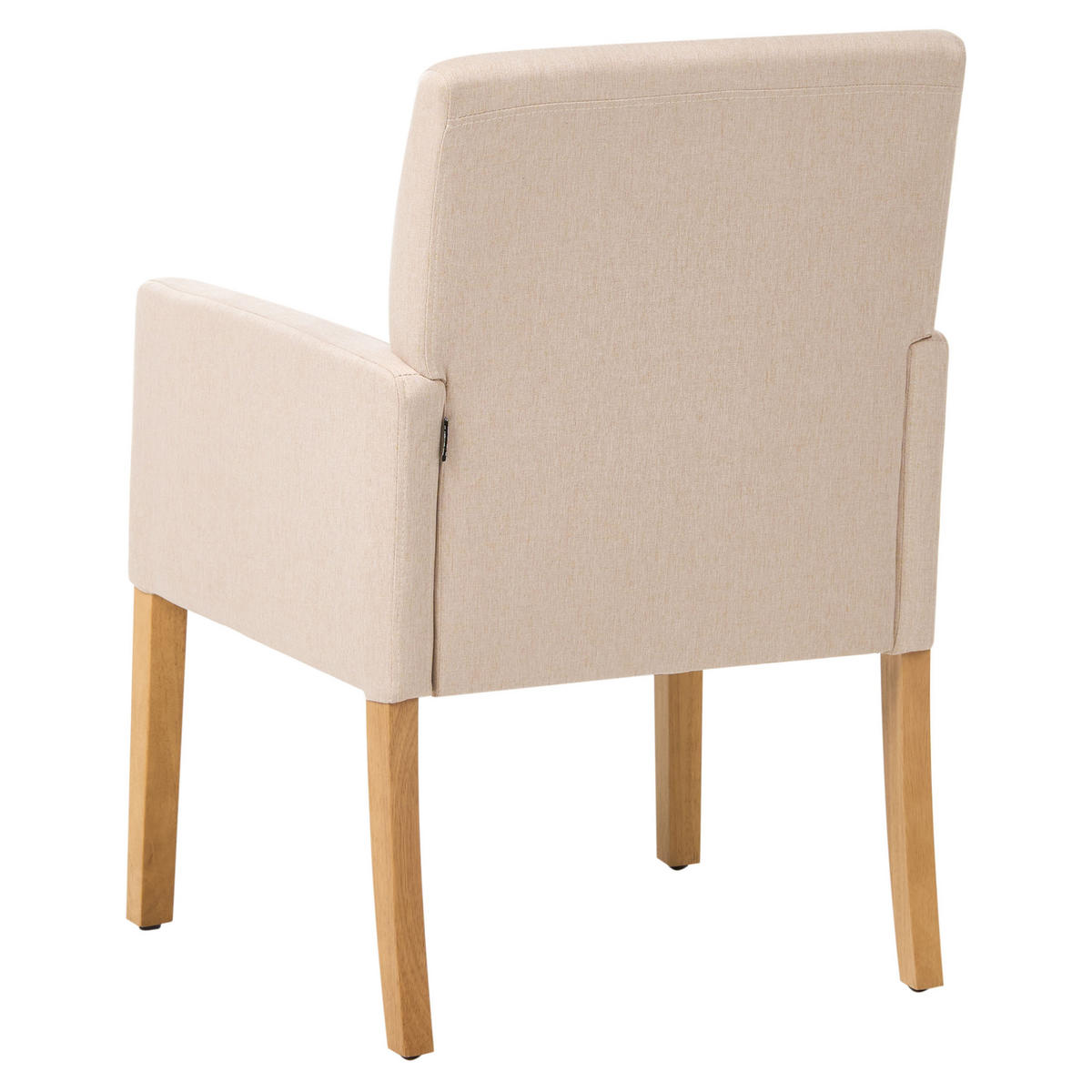 ESSZIMMERSTUHL Polsterbezug Beige Rockefeller - Beige, Holz/Textil (60/88/62cm) - Beliani