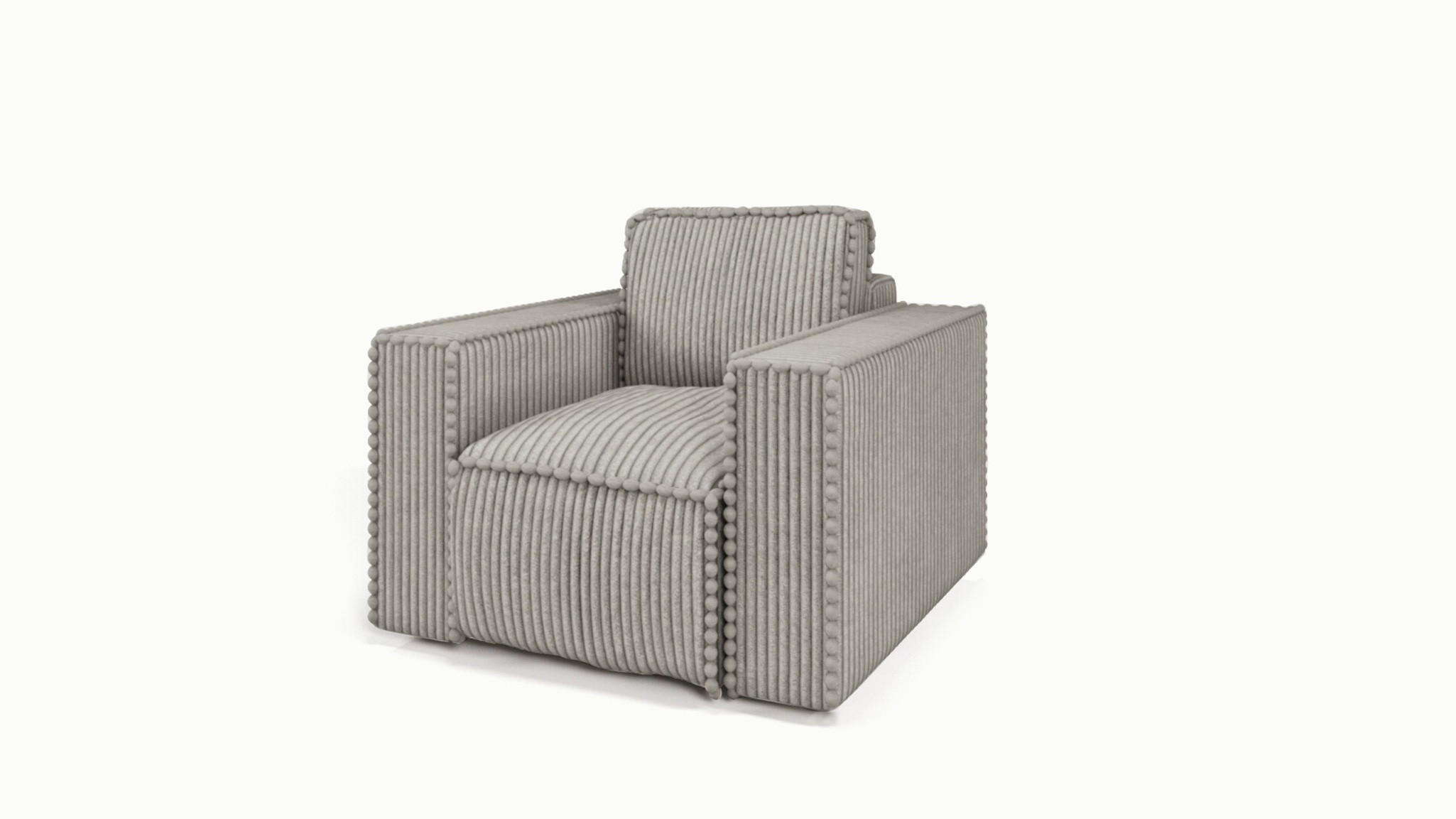 SESSEL Vajana - Hellgrau, Holzwerkstoff/Textil (85/86/102cm) - Fun Möbel