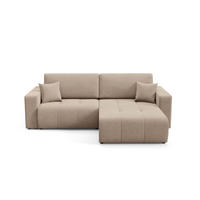 ECKSOFA Augusto - Beige, Holzwerkstoff/Textil (244/149cm) - Fun Möbel