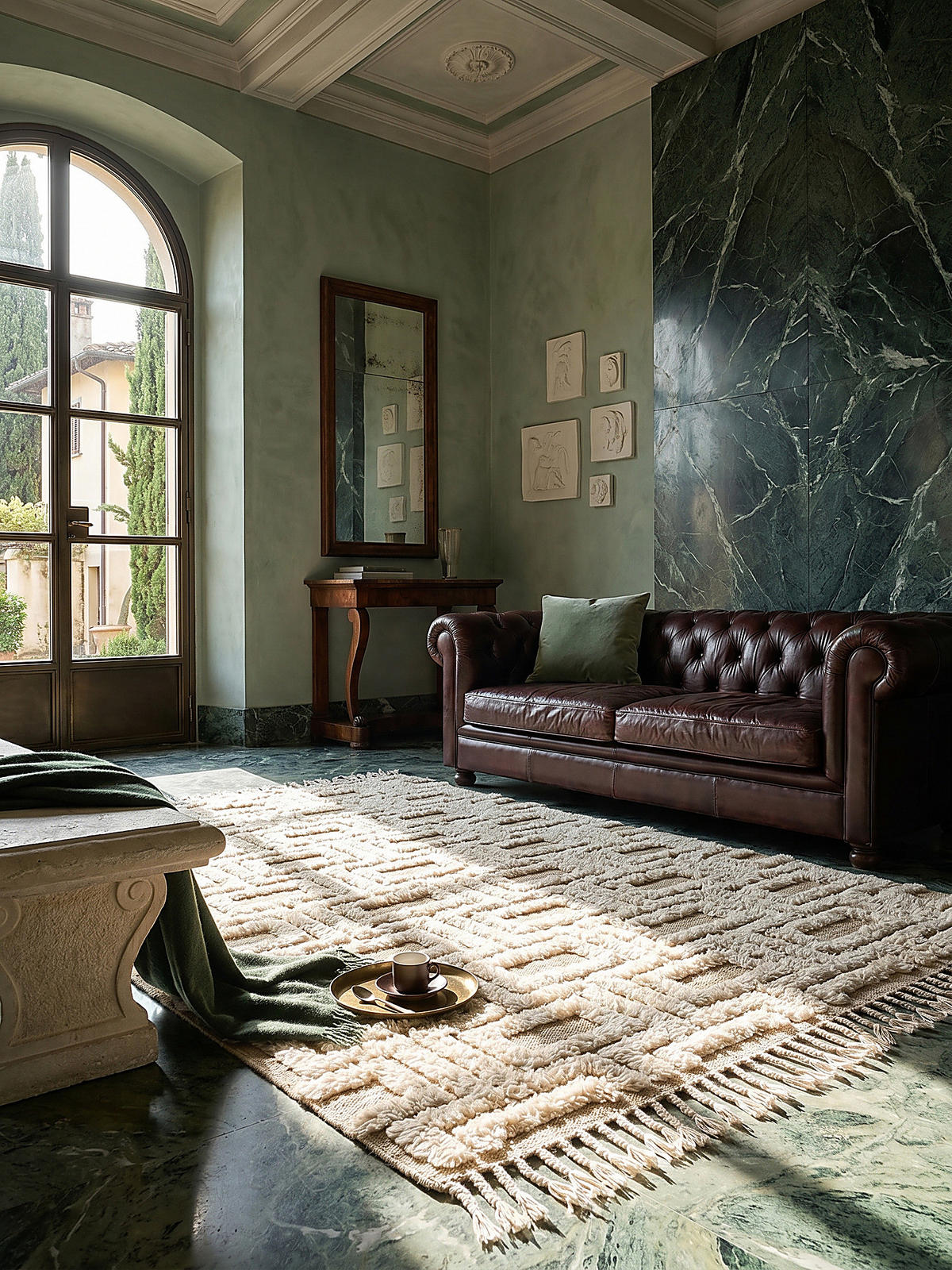 WOLLTEPPICH, Hoch-Tief Struktur Geometrisch, mit Fransen, Wohnzimmer Beige Rechteckig 200x290 - Beige, Textil (200/290cm) - KADIMA DESIGN