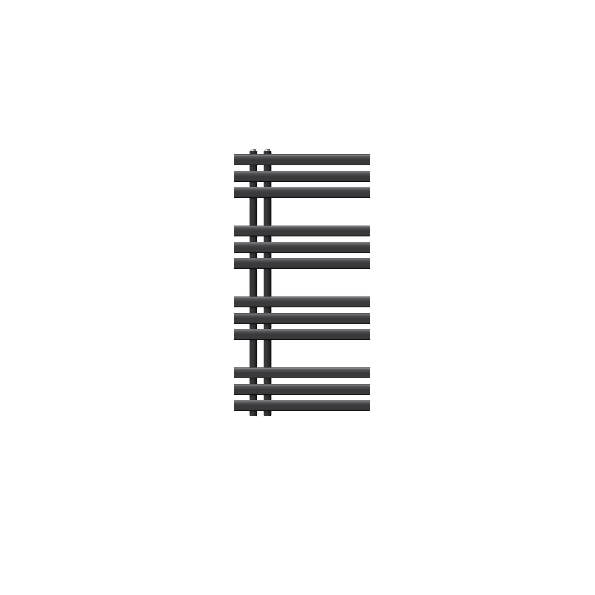 BADHEIZKÖRPER Iron EM 500x1000 Anthrazit - Anthrazit, Metall (50/100/3cm) - LuxeBath