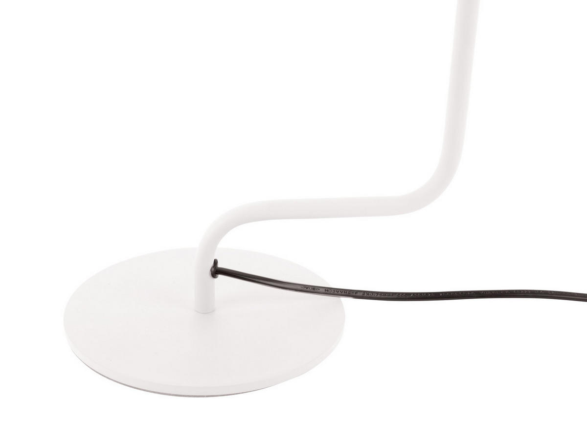 TISCHLAMPE Office Curved 21/18/50 cm - Weiß, Metall (21/18/50cm) - Leitmotiv