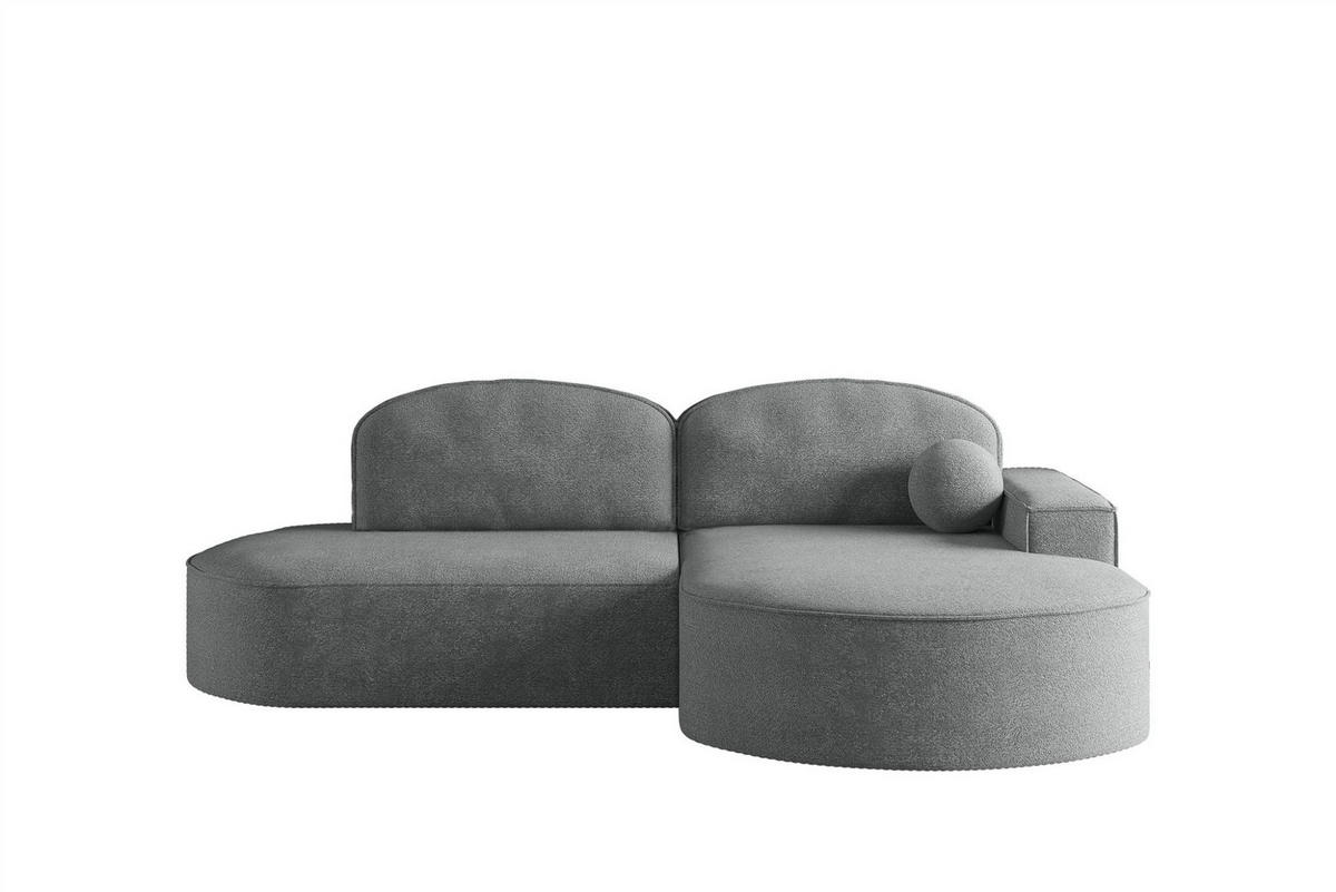 ECKSOFA Girona Mit Schlaffunktion - Dunkelgrau, Holzwerkstoff/Textil (278/179cm) - Fun Möbel