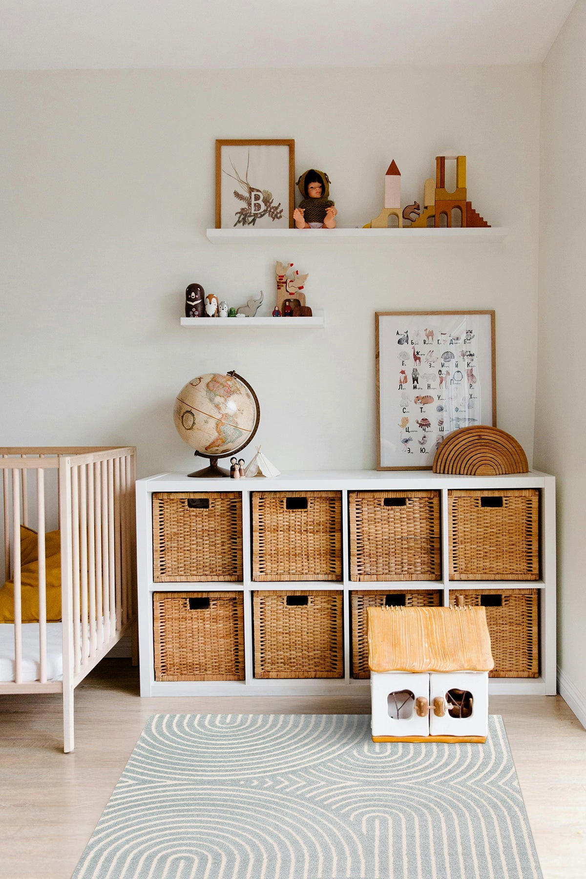 TEPPICH sehr weich mit Relief-Effekt Blau - Blau, Textil (160/230cm) - AFK Living