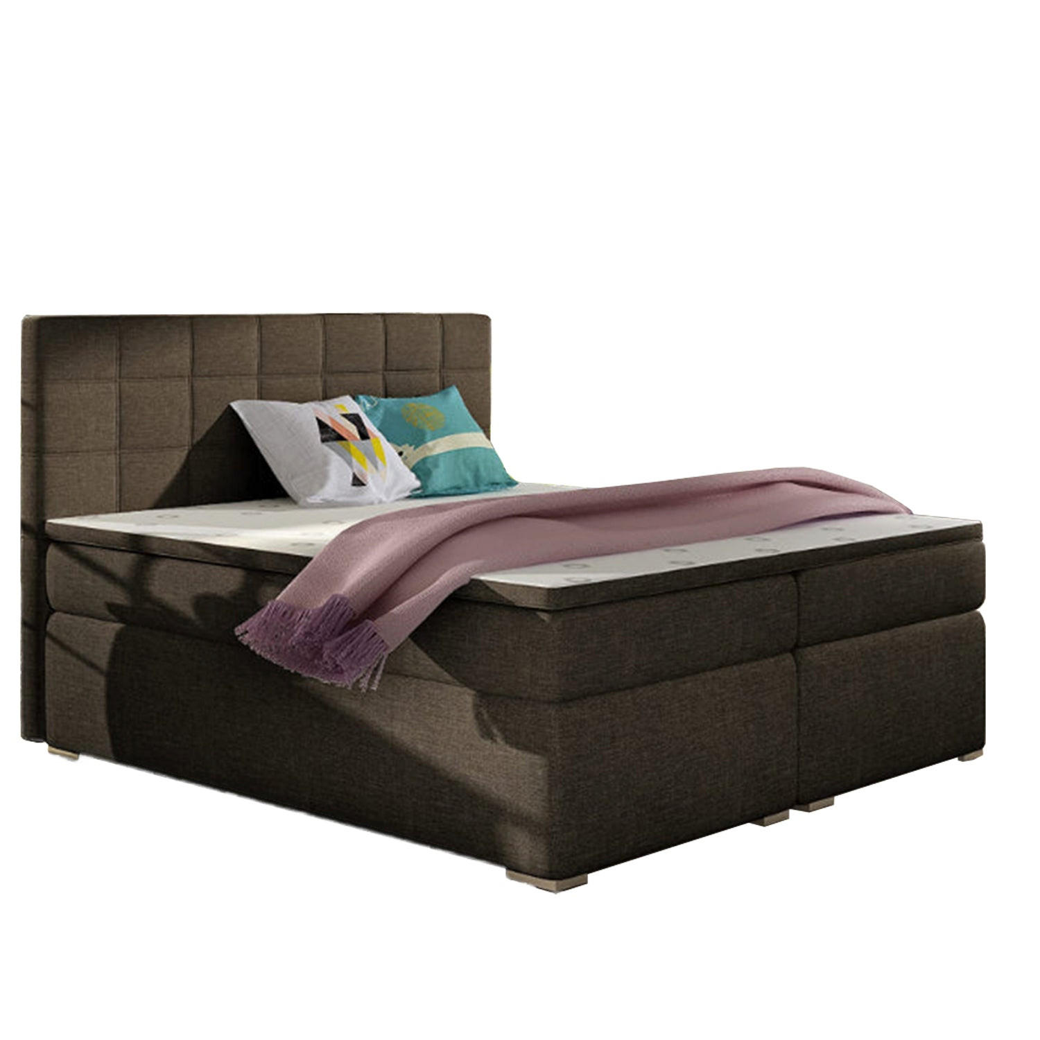 BOXBETT Alice Bonellfederkern - Braun, Holz/Holzwerkstoff (160/200cm) - Best For Home