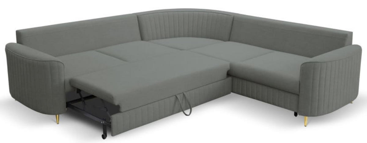 ECKSOFA Blau LOREN Mit Schlaffunktion Und Bettkasten - Blau/Dunkelblau, Textil (251/251cm) - Sepro Meble