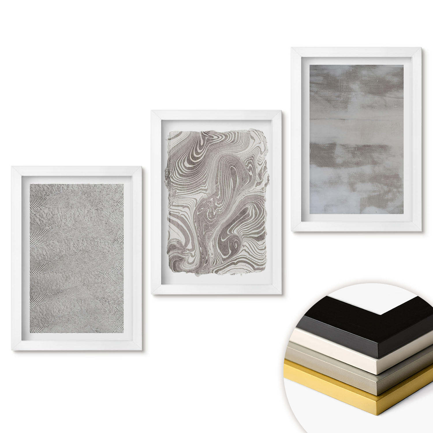 ArtPrintCave Wandbilder Weiß 20x30 cm