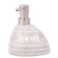 SEIFENSPENDER Home - Beige, Kunststoff (12/13/12cm) - Sanilo