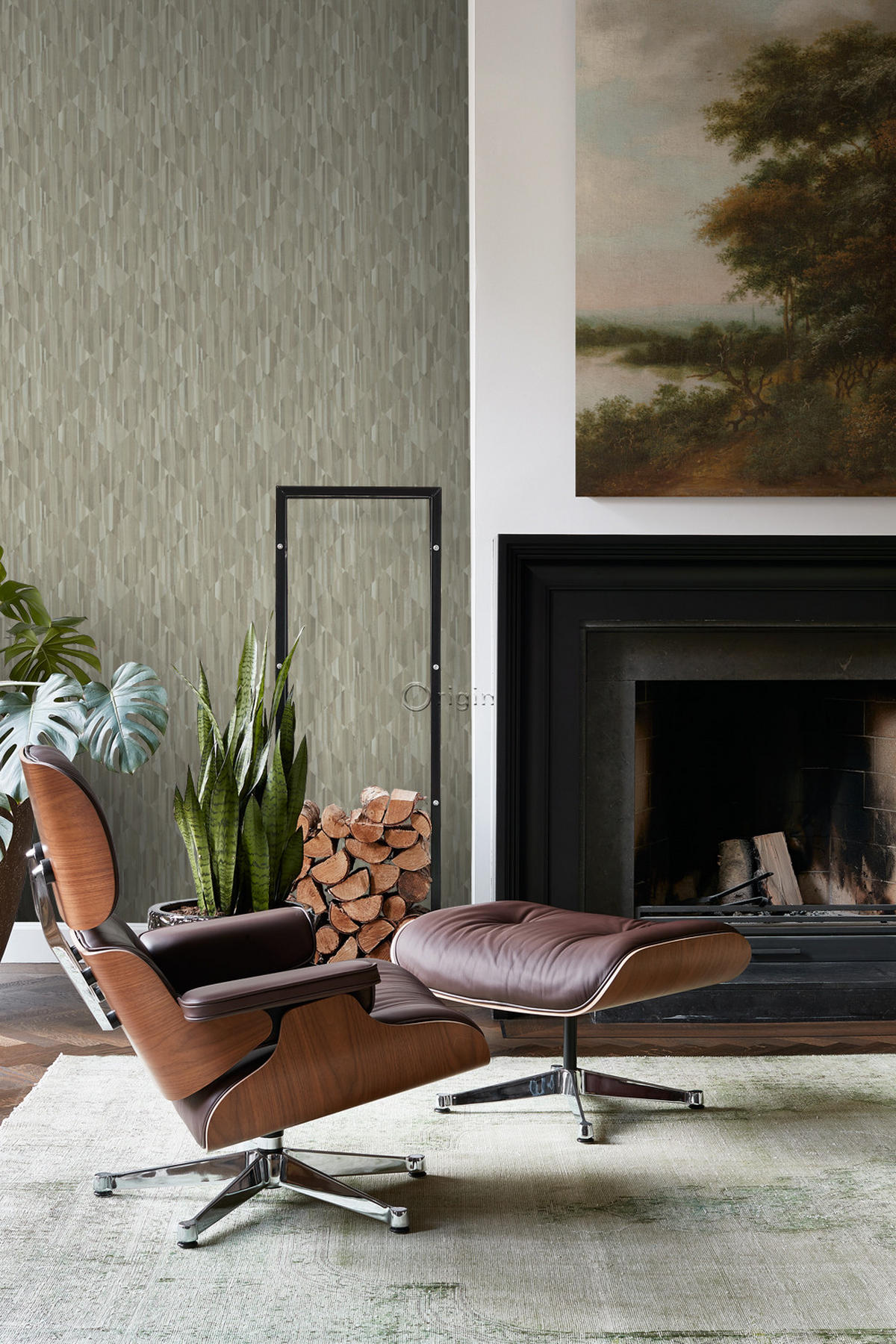 TAPETE 3D Holzoptik 50 x 900 cm - Grau, Papier (50/900cm) - Origin Wallcoverings