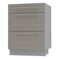 SCHUBLADENUNTERSCHRANK Kvantum D3M/60 60 / 50 / 82cm - Beige/Grau, Holz/Holzwerkstoff (60/82/50cm) - Feldmann-Wohnen