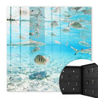 SCHLÜSSELBOX Schwarz 30x30 cm- Türöffnung nach rechts - Wasserleben - Türkis, Metall (30/30/5cm) - TULUP