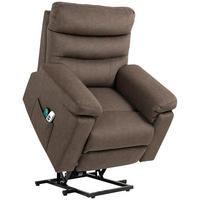 AUFSTEH-MASSAGESESSEL,HEIZUNG zwei Motoren,dunkelbraun - Braun, Textil (93/102/101cm) - Vallsero