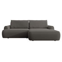 ECKSOFA 250 cm Mareno mit Bettkasten, Schlaffunktion, Rechts, Dunkelgrau - Dunkelgrau, Holz (146/250cm) - Emporius