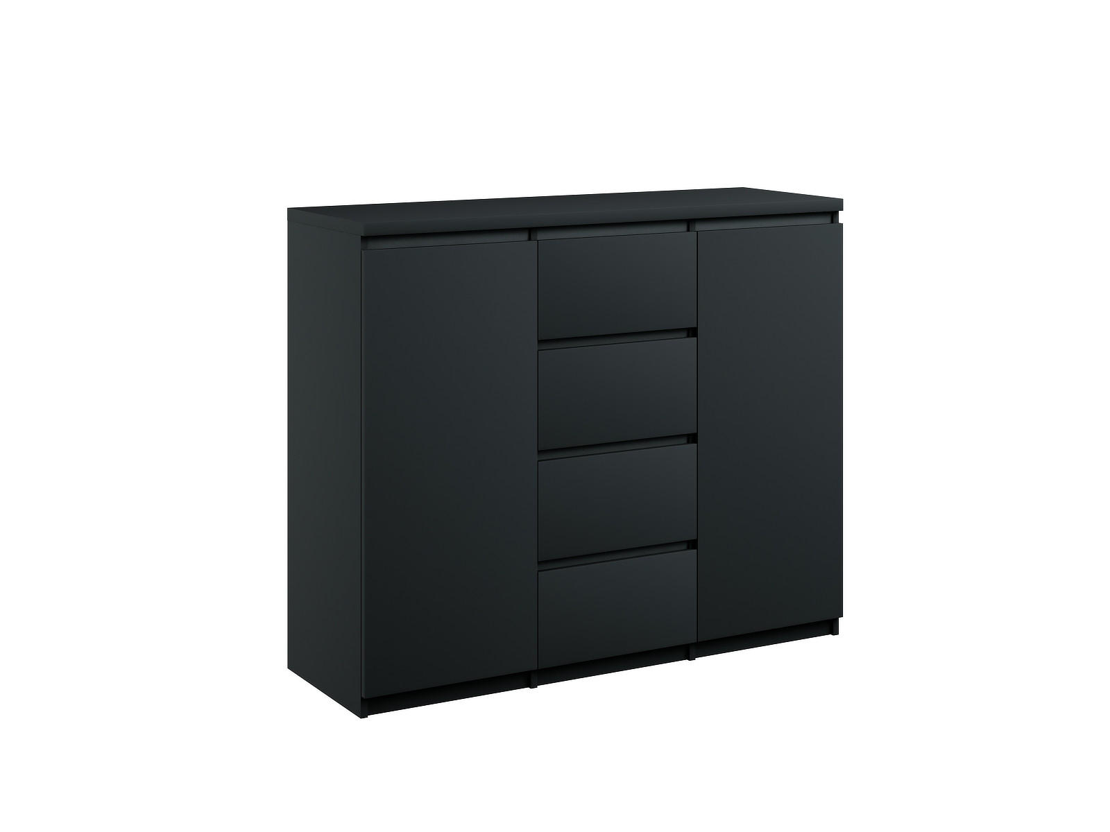 Thumbnail - roe furniture Kommode, Schwarz, Holzwerkstoff, 140x99x35 cm, Wohnzimmer, Kommoden & Sideboards, Sideboards