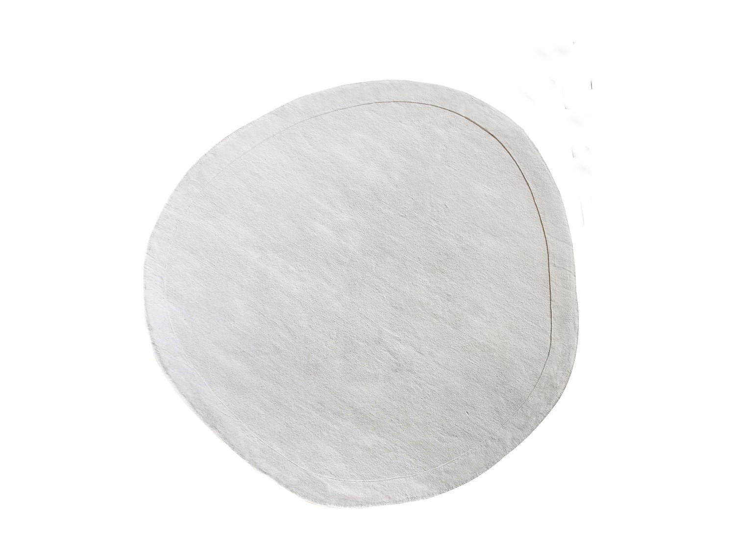 WOHNZIMMERTEPPICH - 200 cm x 200 cm - Stoff - Cremefarben - WILLOW - Creme, Textil (200/200cm) - Vente-Unique