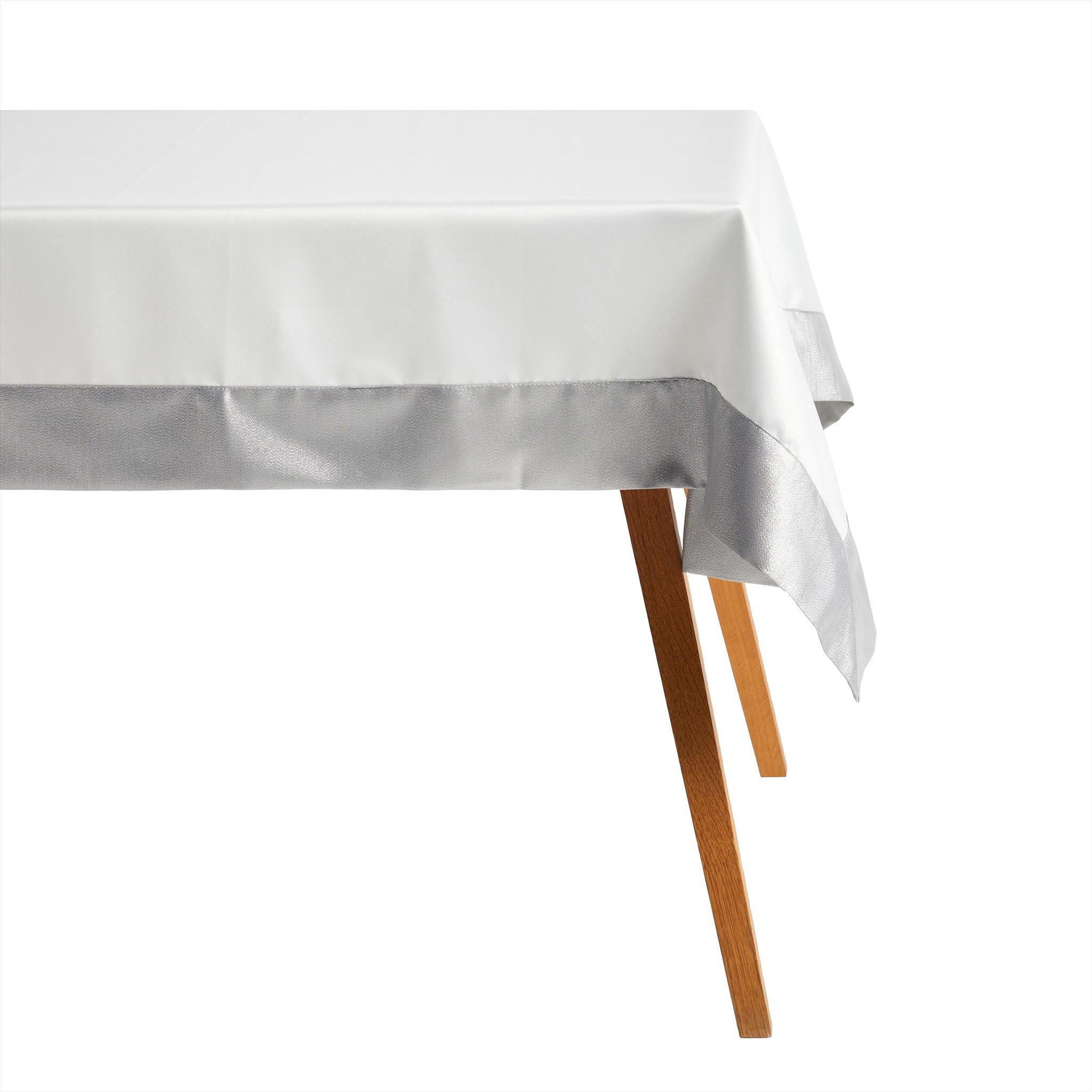 TISCHDECKE Kholio - Silberfarben, Textil (220/150/1cm) - home&you