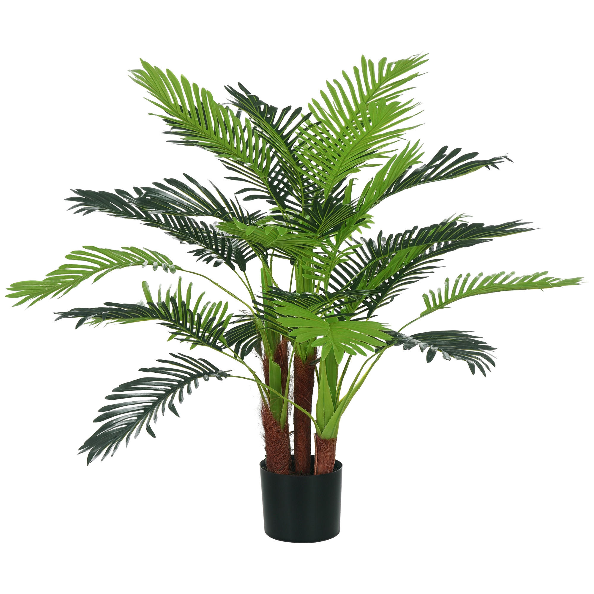 KUNSTBAUM Grün realistisch mit Topf 100 cm - Grün, Kunststoff (100cm) - PANGIVO