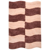 KOUPELNOVÁ PŘEDLOŽKA Hnědá/Béžová 60/90 cm Diwana - hnědá/béžová, textil (60/90cm) - Beliani