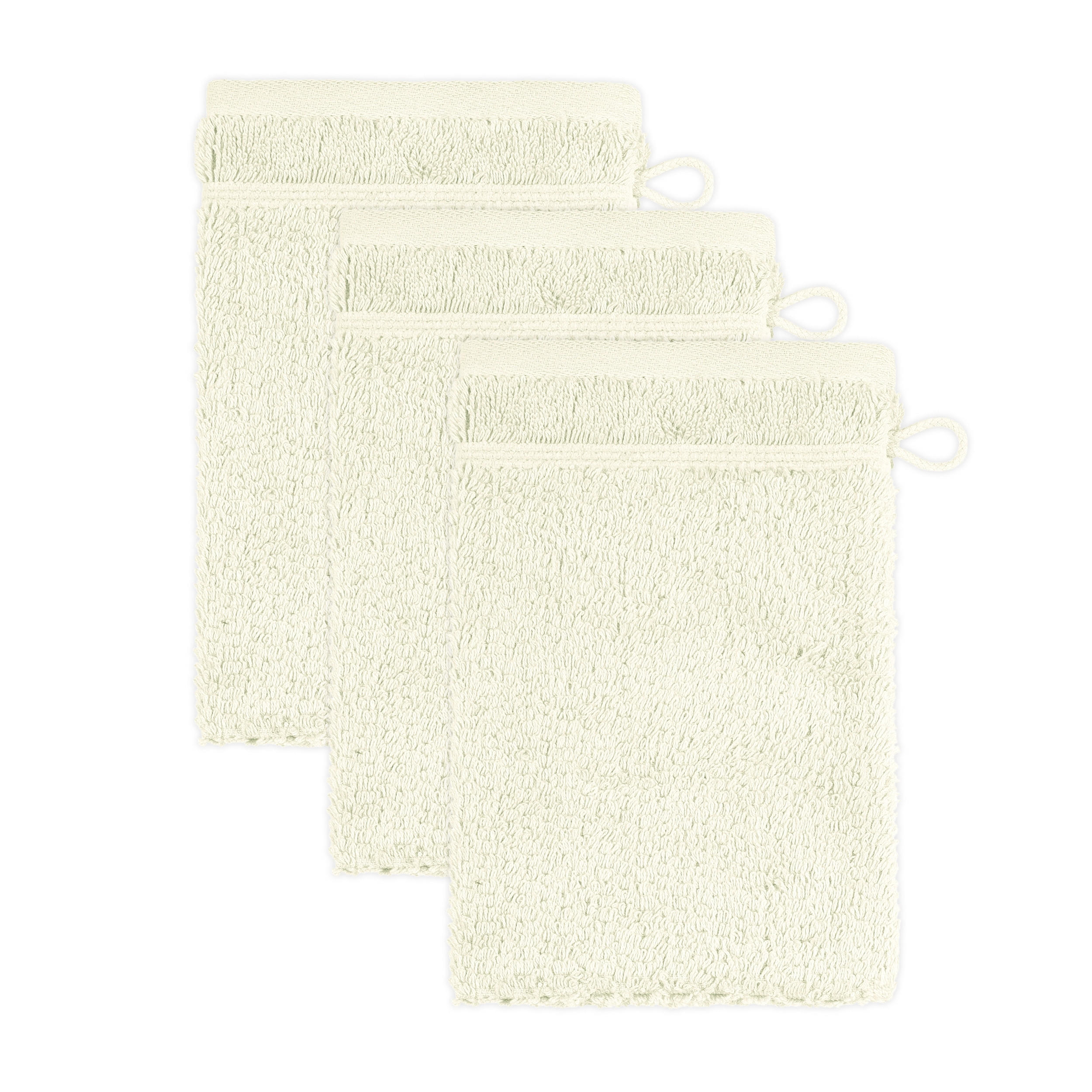 WASCHHANDSCHUH PEARL 3ER PACK - Beige, Textil (15/20cm) - Möve for Frottana