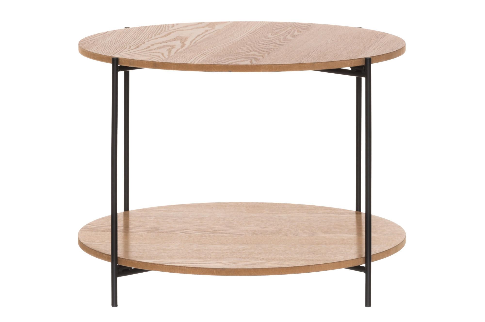 COUCHTISCH MDF Ø 55 cm - Braun, Holzwerkstoff (55/55/40cm)