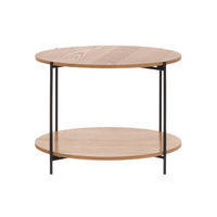 COUCHTISCH MDF Ø 55 cm - Braun, Holzwerkstoff (55/55/40cm)