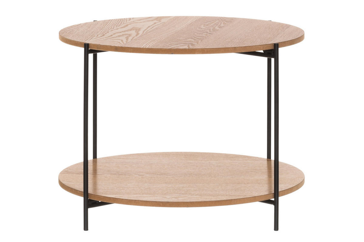 COUCHTISCH MDF Ø 55 cm - Braun, Holzwerkstoff (55/55/40cm)