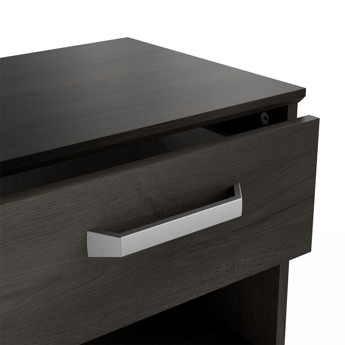 NACHTTISCH 1 Schublade und 1 Nische L43,9 cm - Richmond - Eiche Artisan, Holzwerkstoff (34.6/37.7/43.9cm) - Calicosy