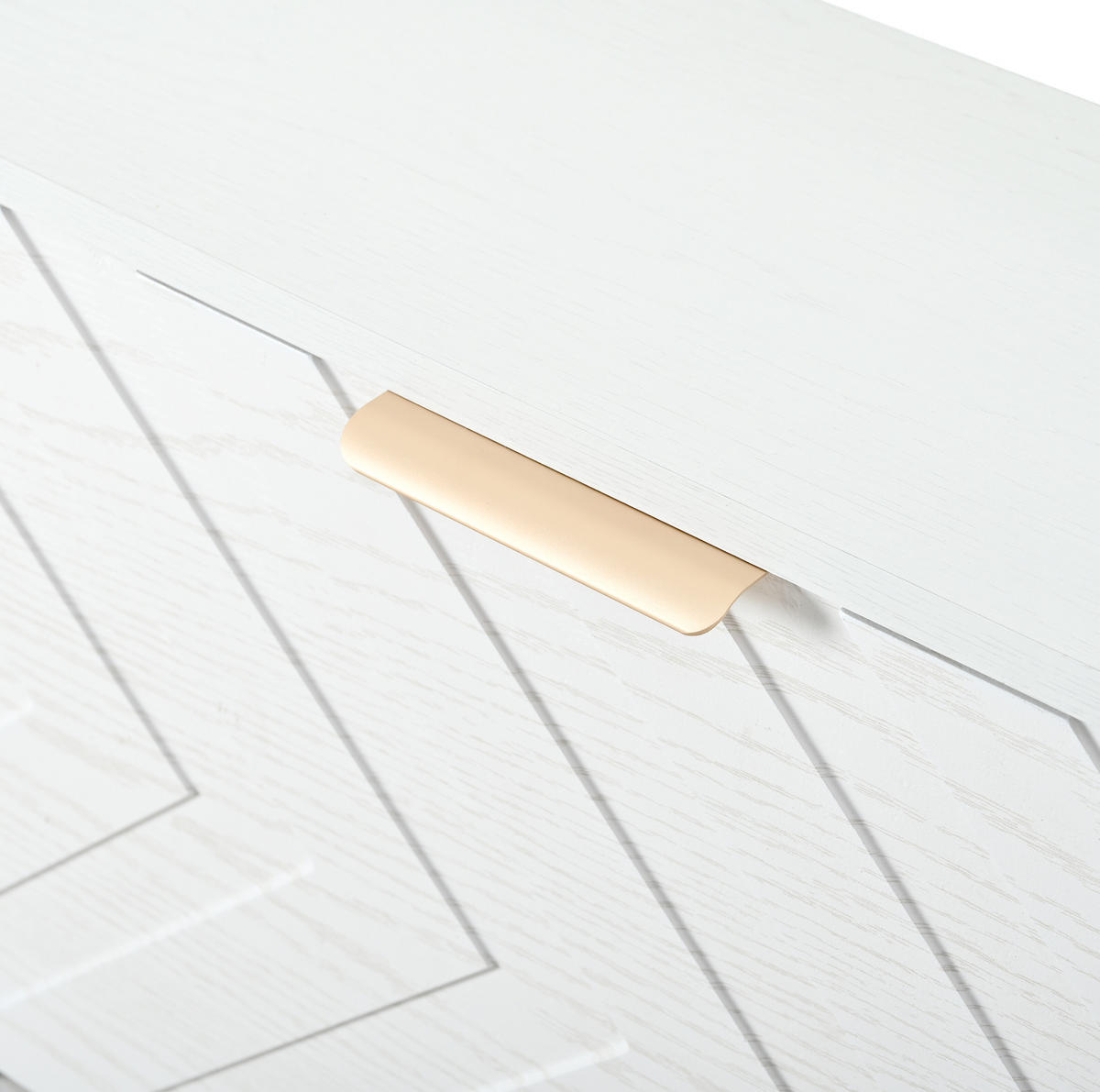 SCHUHSCHRANK aus MDF 105x24x90cm in Weiß mit 4 Klappfächern - Weiß, Holzwerkstoff (105/90/24cm) - Modfu
