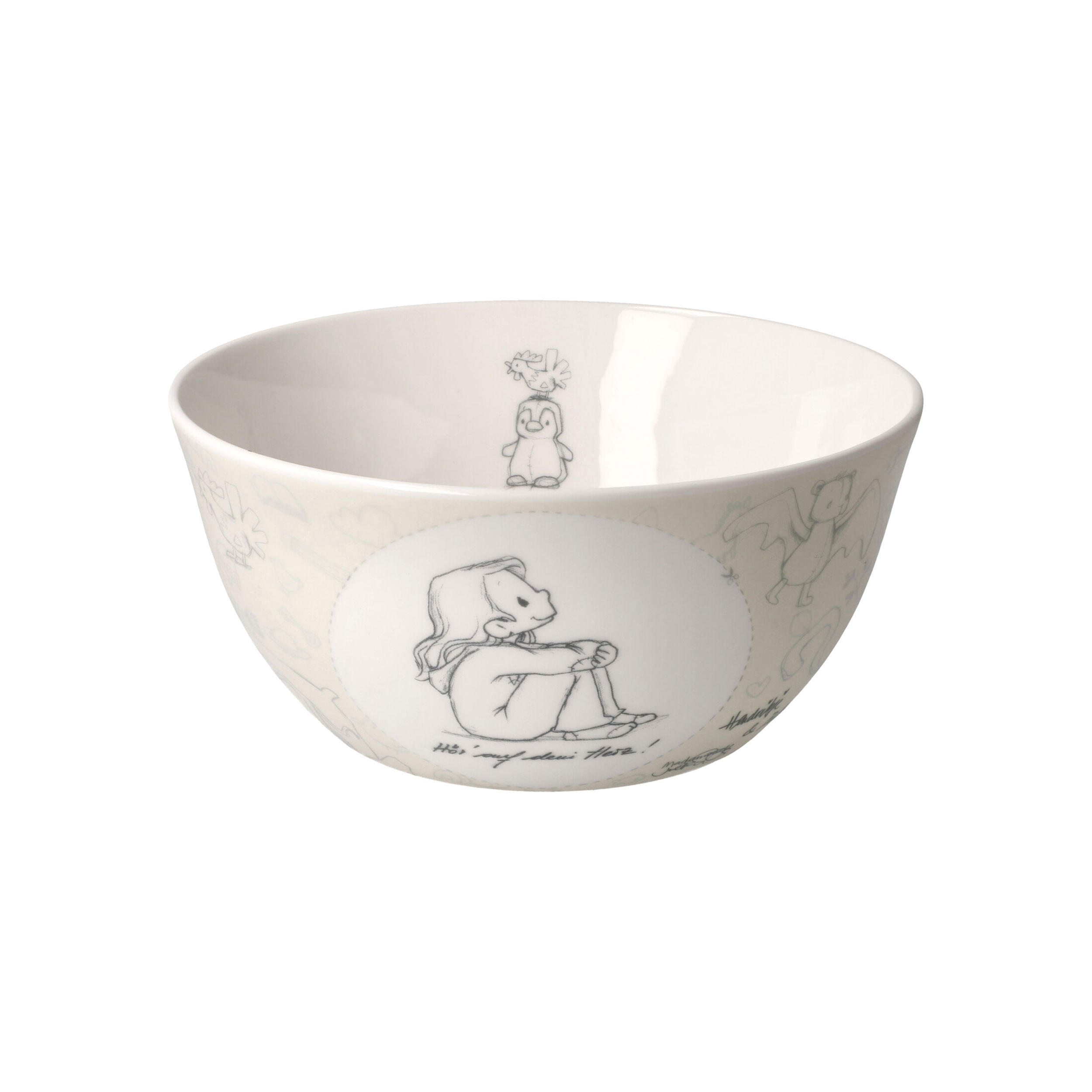KÜNSTLERSCHALE Anouk - Glaub an deine Träume, Fine Bone China, Beige, 15 cm - Beige, Keramik (7cm) - Goebel