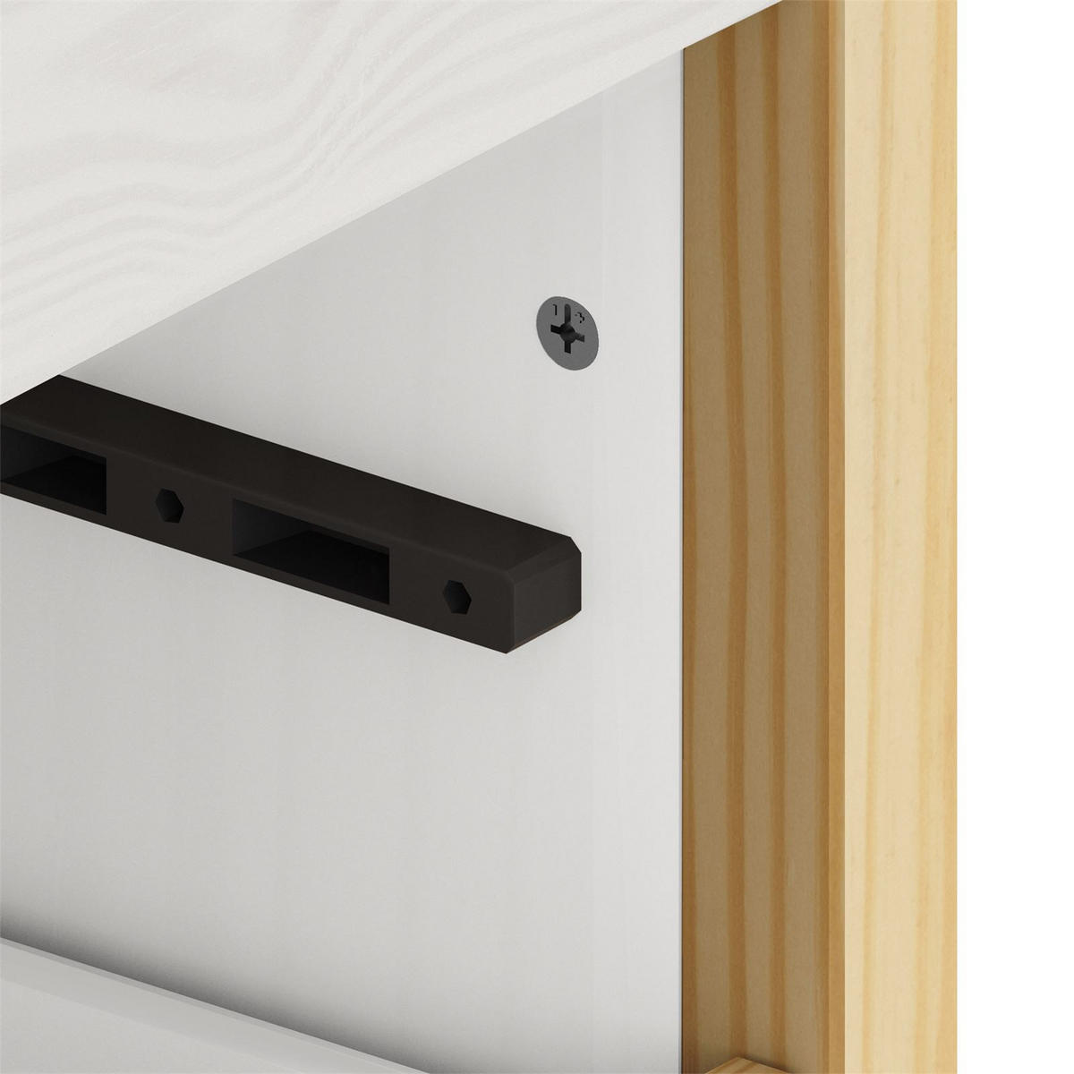 KOMMODE AMIRA - Naturfarben/Weiß, Holz (83/152/41cm) - IDIMEX