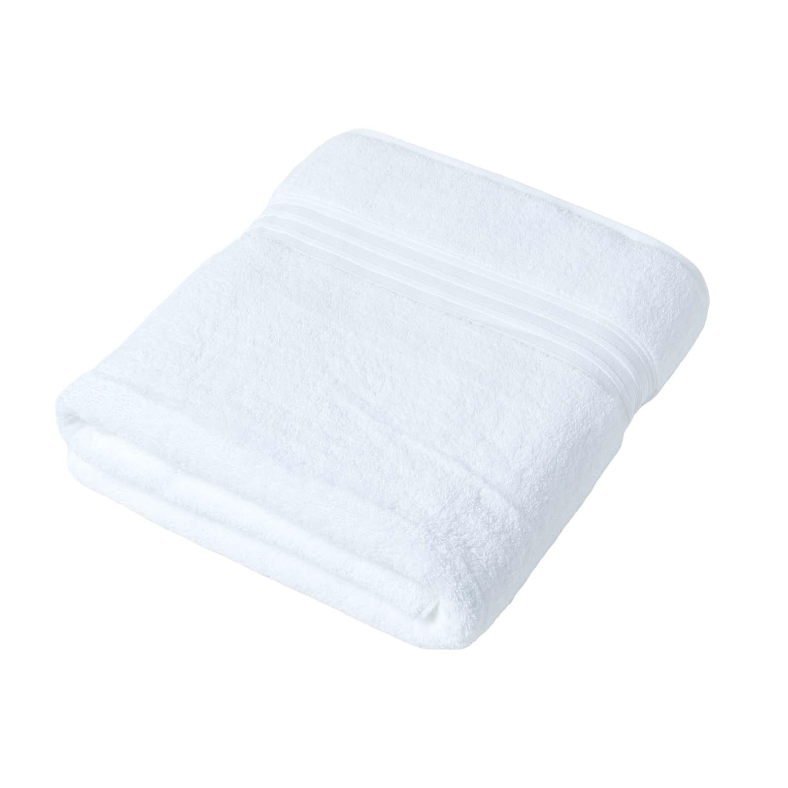 BADETUCH Supima Select weiß 100/150 cm - Weiß, Textil (100/150cm) - Homescapes