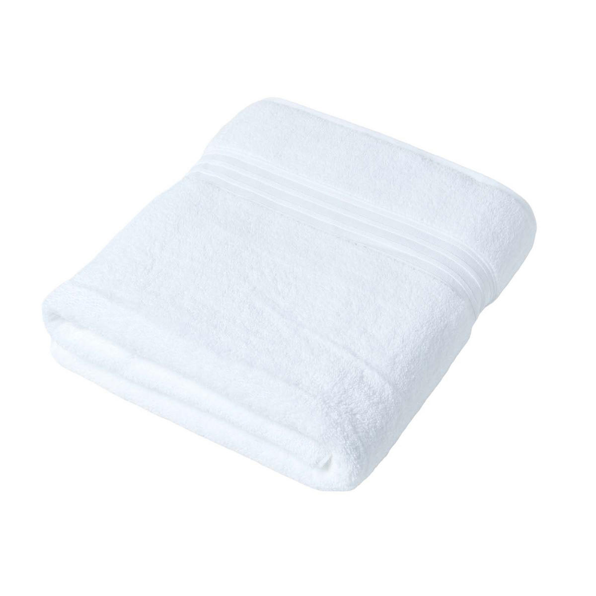 BADETUCH Supima Select weiß 100/150 cm - Weiß, Textil (100/150cm) - Homescapes