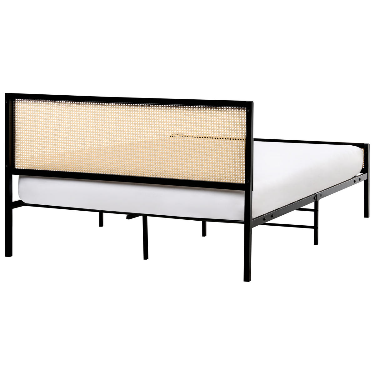 POSTEL s roštem 140/200 cm Železo Světle hnědá Avanton - světle hnědá, kov (140/200cm) - Beliani