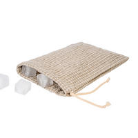 EISBEUTEL Leinen-Waffelpique 16/25 cm - Beige/Naturfarben, Textil (16/1/25cm) - beties Heimtextil