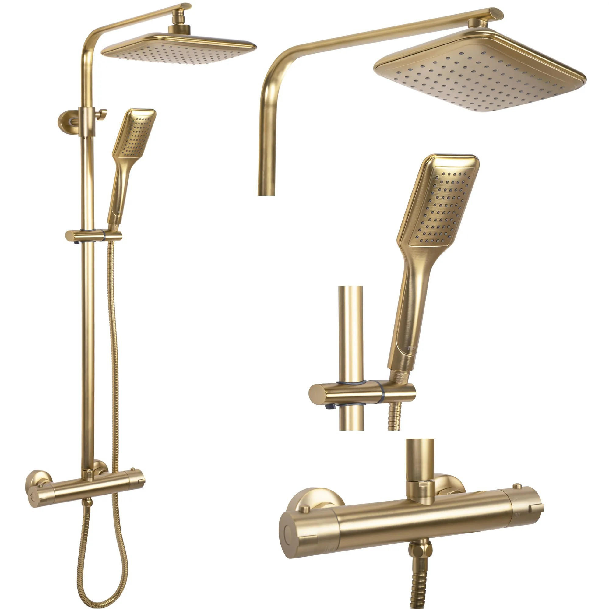 REA Duschset Gold 27.5x120x39 cm