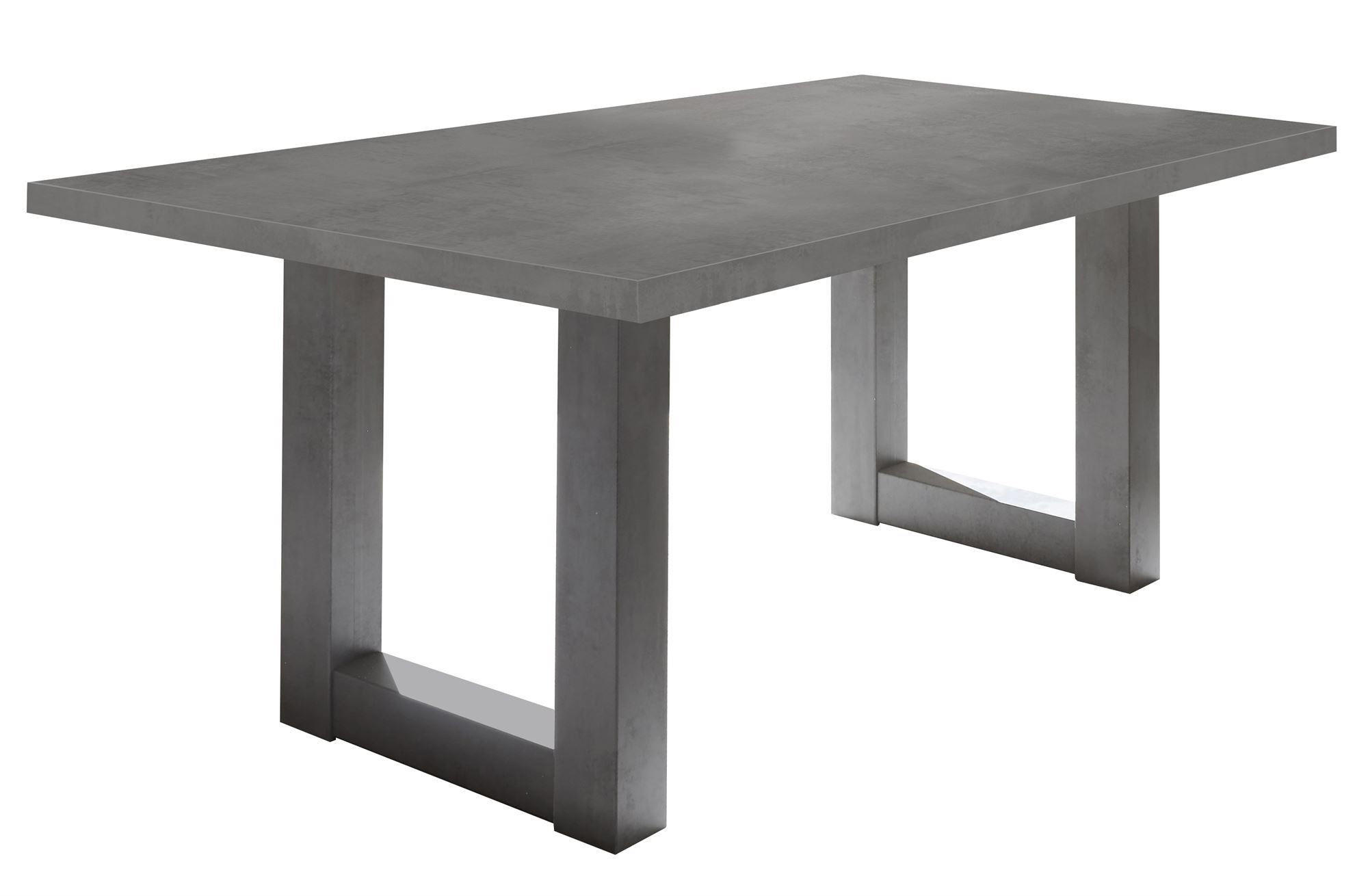 58aufmkessel Esszimmertisch Grau 90x75x140 cm