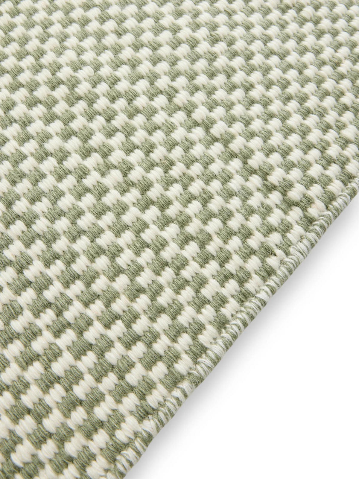 WOLLTEPPICH Laura handgewebt 250/350 cm - Grün, Naturmaterialien/Textil (250/350cm) - benuta Pure