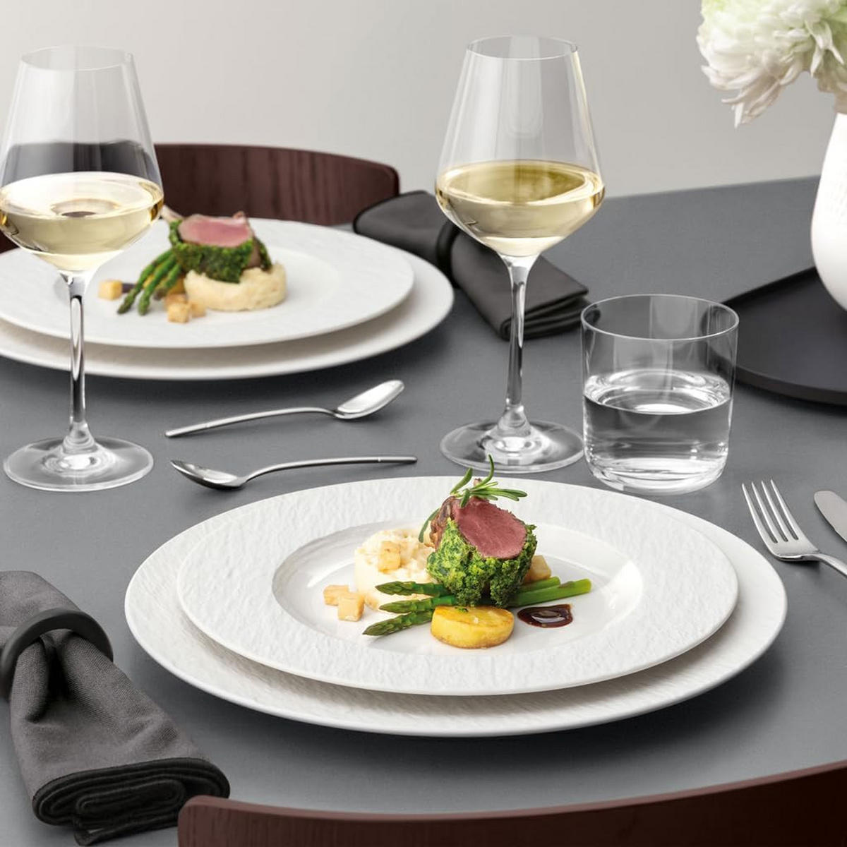 BASIC-SET Manufacture Ice weiß 6er Set - Weiß, Keramik (1/1/1cm) - Villeroy & Boch
