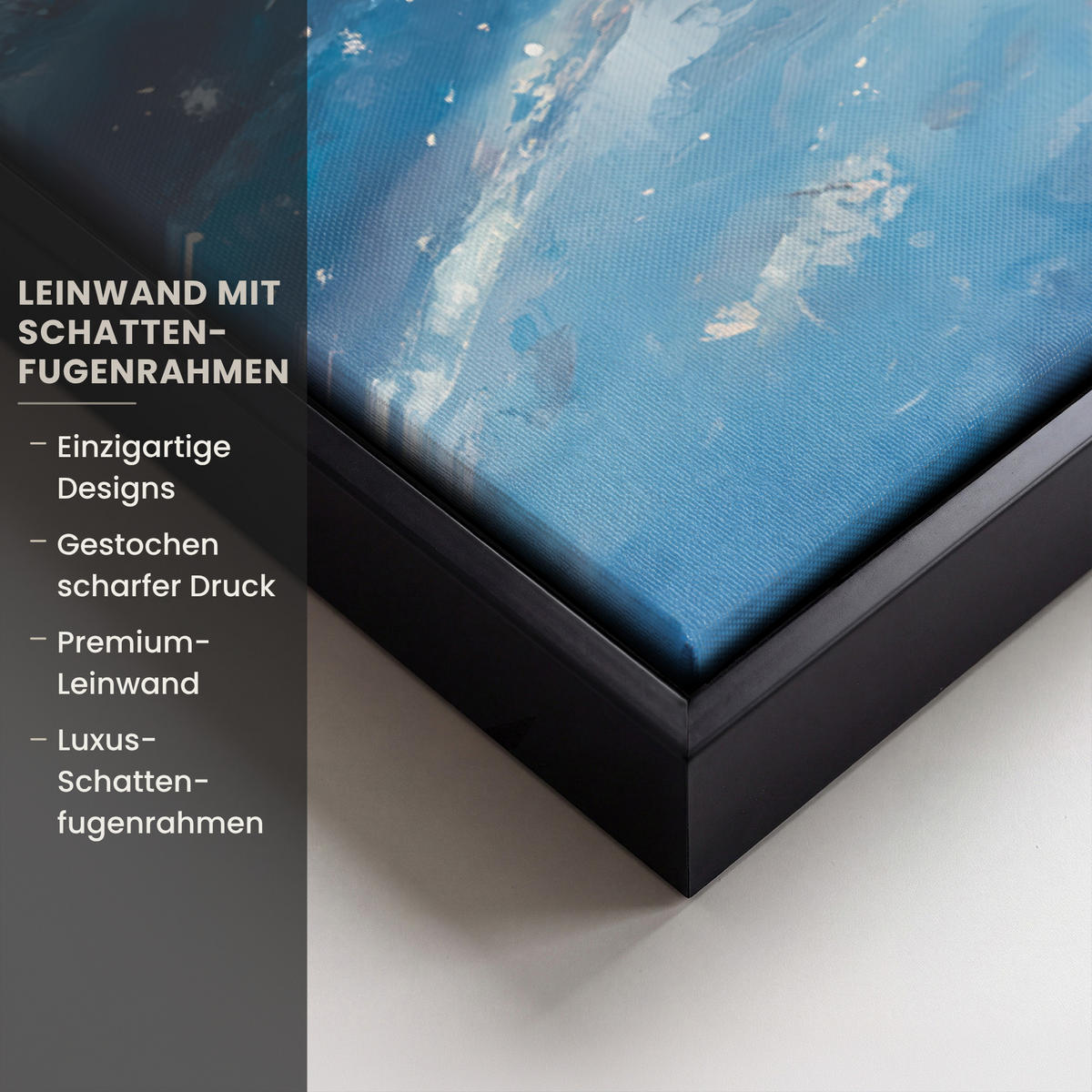 LEINWAND Bilder mit Rahmen - Weihnachtsmann - Rentier - Weihnachten - Schnee - 40x60 - Cognac, Textil (40/60cm) - MuchoWow