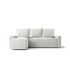 ECKSOFA mit Schlaffunktion SAVIO Quelle 01 Links - Weiß, Textil (232/140cm) - Bedante