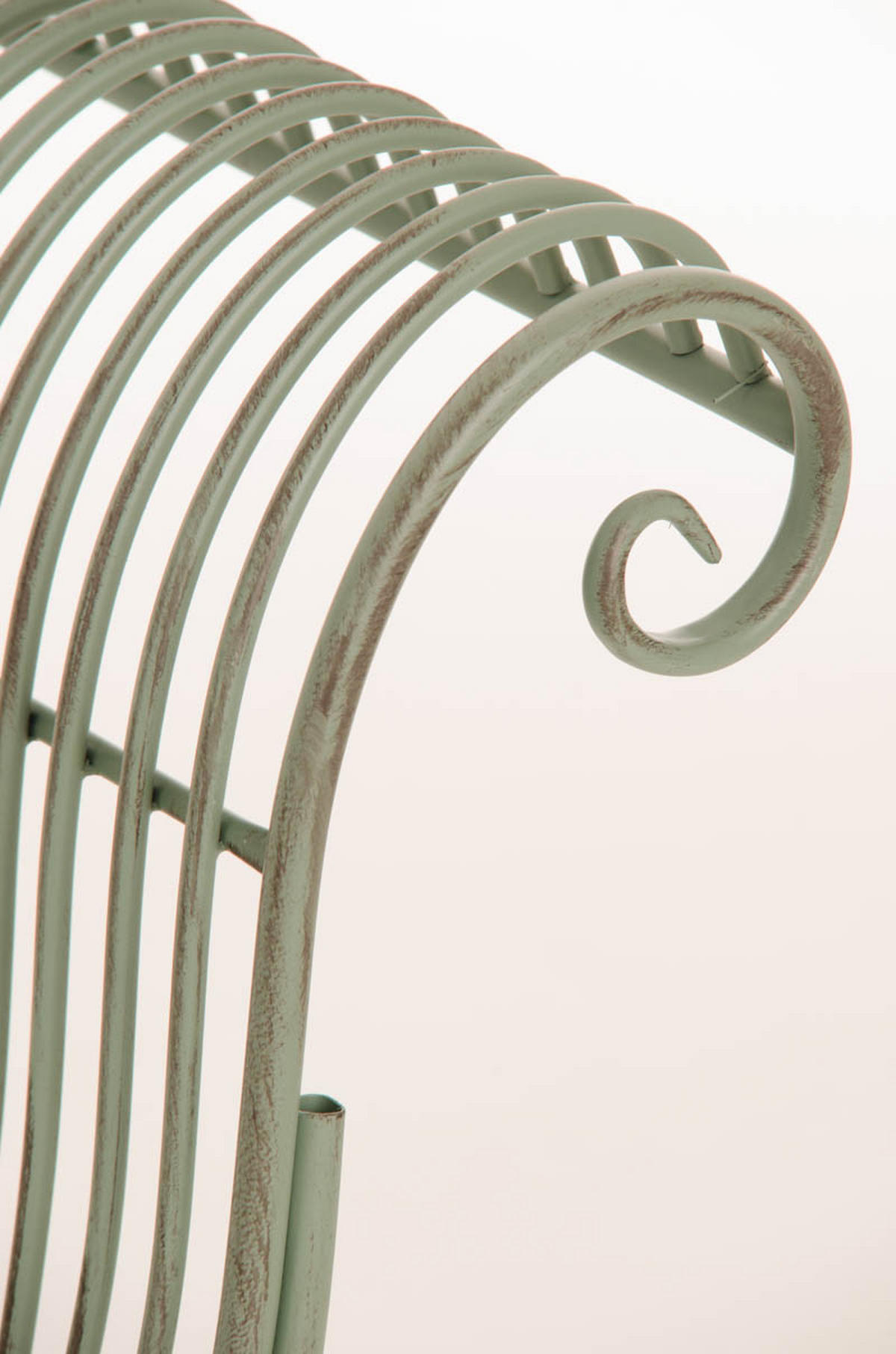 GARTENBANK Sizon Metall Grün 156x46x78cm Gartenliege - Grün, Metall (156/78/46cm) - DELUKE