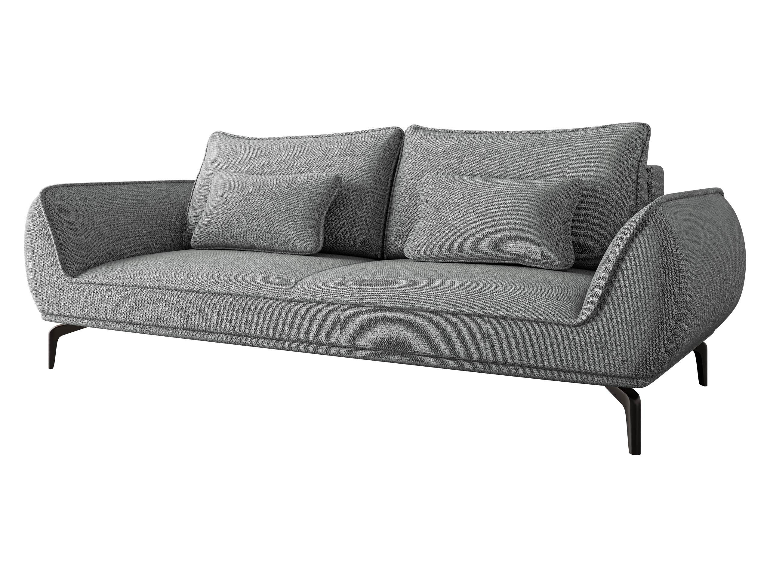 SCHLAFSOFA Cavo 3R - Schwarz/Grau, Holz/Textil (249/86/118cm) - MIRJAN24