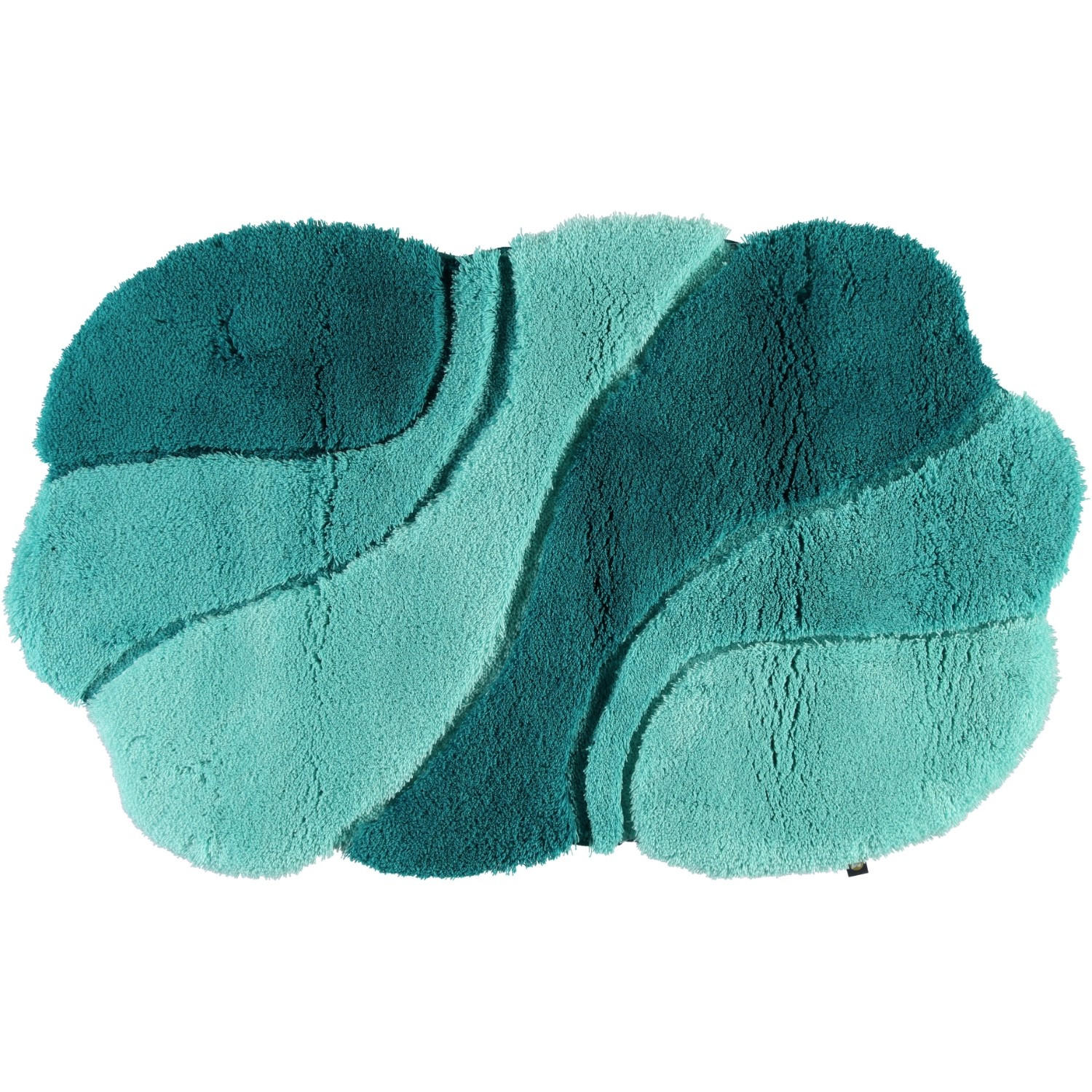 BADTEPPICHE AMBIENTE CALYPSO-MALACHITE-EUKALYPTUS - 1307 - Grün, Textil (65/110cm) - Rhomtuft