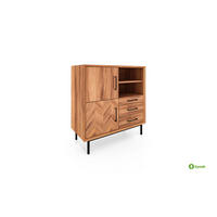 KOMMODE HOCH LEON Kernbuche - Kernbuche, Holz (97/95/45cm) - byoak