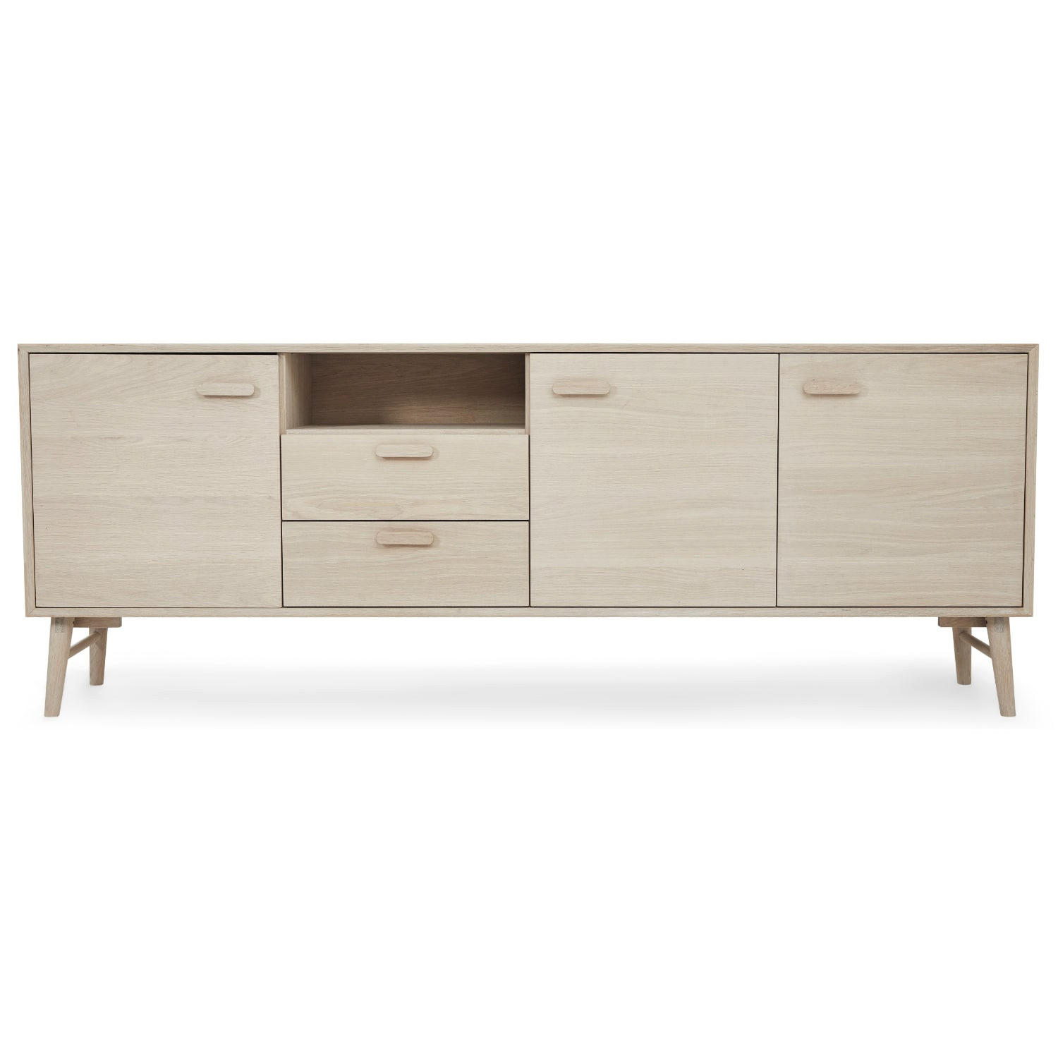 SIDEBOARD Eiche massiv - Eichefarben, Holz/Holzwerkstoff (212/79/42cm) - Furnhouse