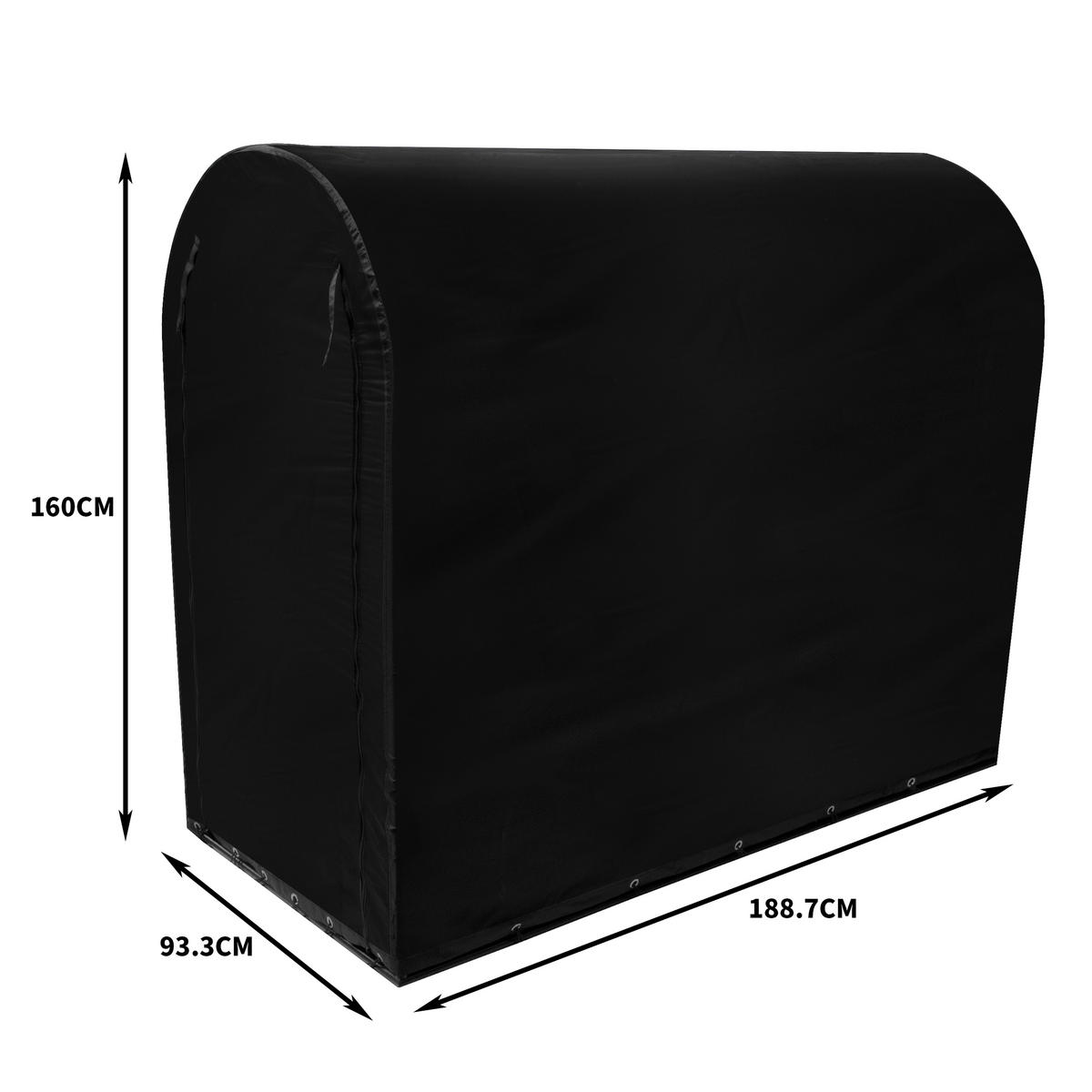 FAHRRADZELT - Schwarz, Textil (93/1/188cm) - Monstershop